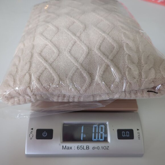 Shore Cozy Cream Turtleneck‎ Cable Knit cream ivory Sweater size M - Picture 13 of 13